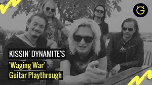 36K views · 164 reactions | Germany’s stadium rock band Kissin' Dynamite and their guitarist Jim Müller are here to deliver an exclusive guitar playthrough of a song 'Waging War' from their new album Ecstasy. The album will be out on July 6th and is available for pre-order here https://kissindynamite.lnk.to/ecstasy | Ultimate Guitar | Facebook