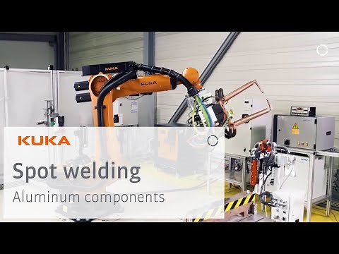 Spot welding on aluminum components