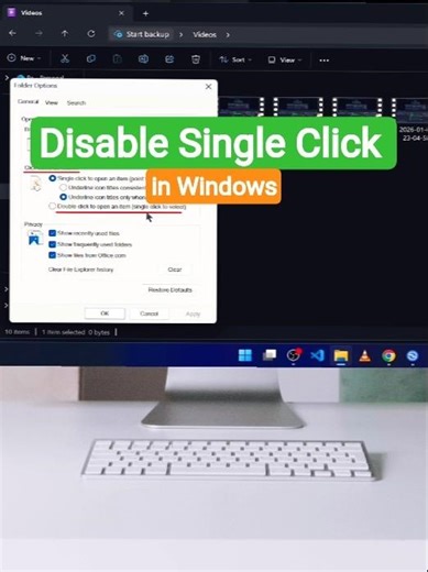 Disable Single Click in Windows: Switch Back to Double Click! #techtips