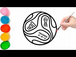 How to Draw a Soccer Ball | How to Draw FIFA World Cup 2026 Official Match Ball Easy