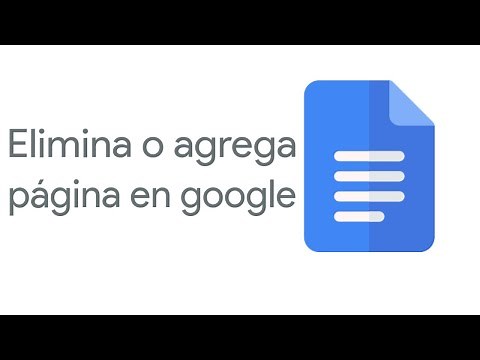 Cómo eliminar o agregar una página en blanco con google documentos rápido y fácil.