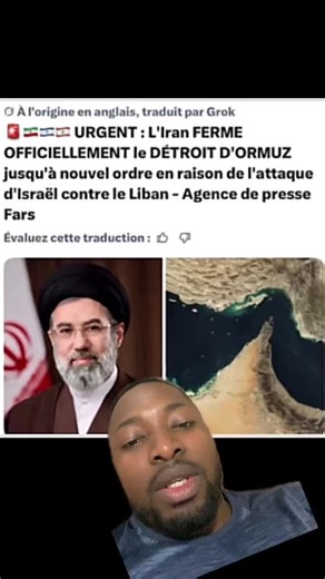 Informations internationales, communiqué important des détroit Ormuz reste fermé jusqu’à info, autorités iranienne
