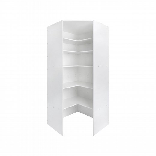 Kaboodle Kitset 1000mm White Pantry Corner Carcass