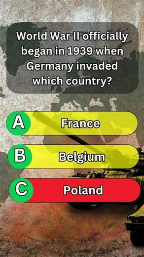 WORLD WAR QUIZ #shorts #quizquestions
