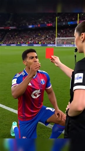 Red card change game #ryr#FootballMoment#RedCard#UnexpectedProposal#RealStadium#RawVideo