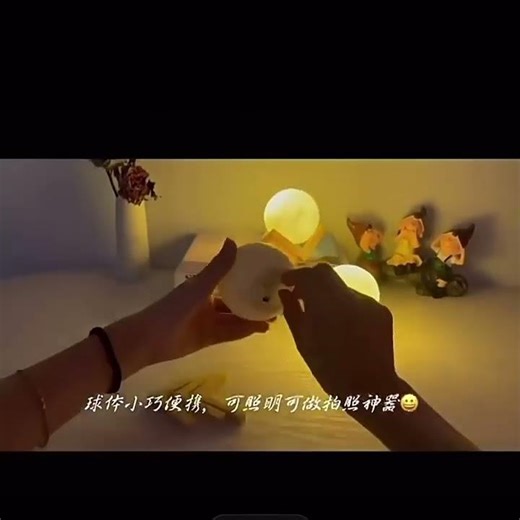 3D Print Moon Lamp LED Night Light Touch Switch Creative Moon Light for Bedroom Decoration