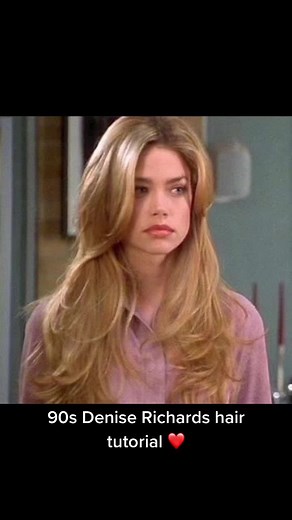 Denise Richards 90s Hair Tutorial with Curling Attachment ❤️
