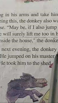 CLASS -6 LESSON -4 THE DONKEY AAND THE DOG
