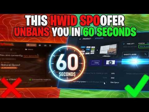 This HWID Spoofer Gets You Unbanned in 60 Seconds