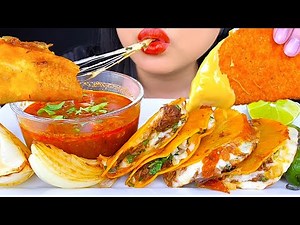 ASMR BIRRIA TACO & CRUNCHY TACO MUKBANG COMPILATIONS (EATING SOUNDS) ASMR Phan