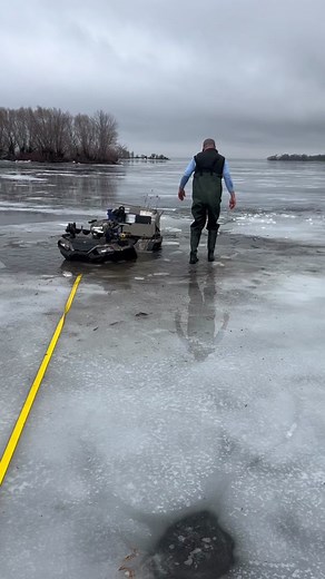 Exploring Frozen Lake Winnebago and Its Sunken Snowmobile