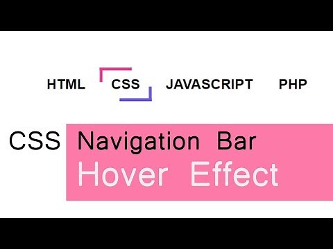 CSS Navigation Bar Hover Effects | csPoint web design tutorial