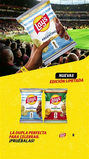 Edición Limitada ¡Pruebalas!​ Nuevas Lay’s Asado Argentino y Lay’s Taco Mexicano