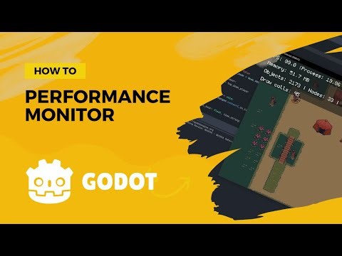 how to make a performance monitor in godot 4 | quick tutorial