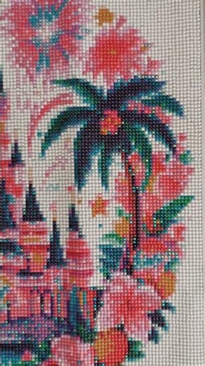 Disney Cinderella's Castle #Diamondartgift #diamondpainting #budgetfriendly #crafts #disney #castle