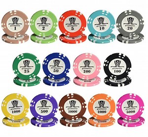 [Hot Item] 15g Clay Poker Chips with Custom Stickers for Gambling Game Casino