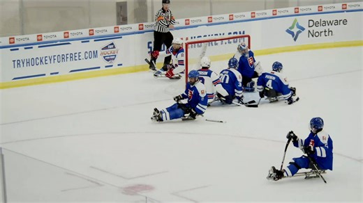 Sled hockey highlights: USA 13, Slovakia 0