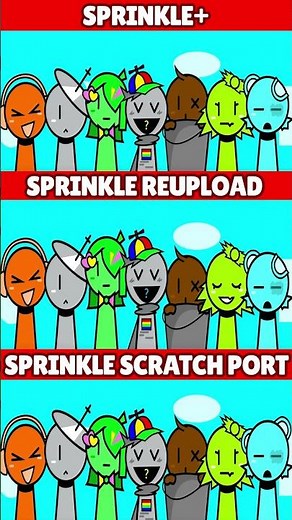 Incredibox Sprunki Sprinkle+ VS Sprinkle Reupload VS Sprinkle Scratch Port *MIX VERSION*