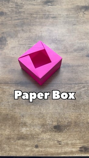 Origami World on Instagram: "Easy Origami Paper Box Tutorial #easy #paperbox #papercraft #origami #diyproject #paperfolding"