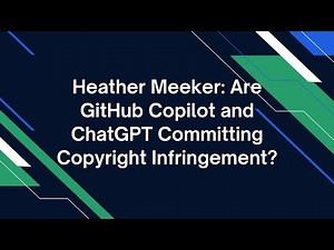 Heather Meeker: Generative AI, Open Source License Compliance, and Copyright Law