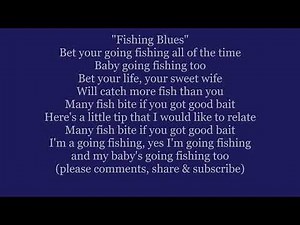 FISHING BLUES Many Fish Bite HENRY THOMAS Taj Mahal Lyrics Words text trending sing along song music