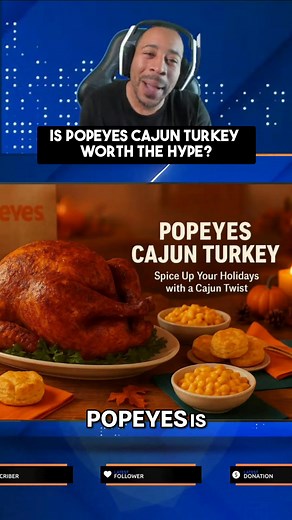 Popeyes is bringing back their Cajun-style turkey, pre-cooked and rubbed with their signature spice blend. Reheat it, and you get juicy, flavorful slices with a peppery kick and that irresistible Popeyes aroma. Is this your Thanksgiving secret weapon? #Popeyes #CajunTurkey #Thanksgiving #CheatMeal #HolidayFeast #FoodReview | Nickmoses05 | Facebook