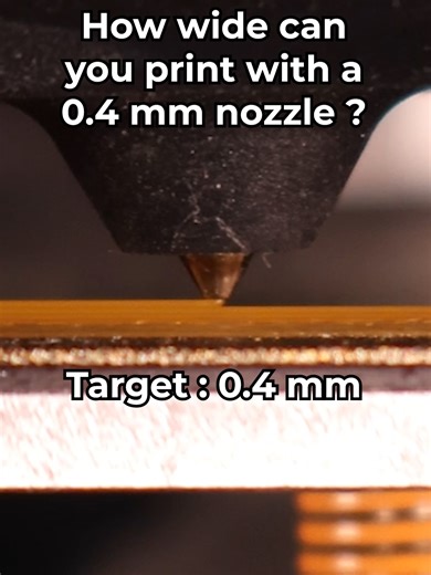 Impression 3D avec buse de 0.4 mm : largeur maximale