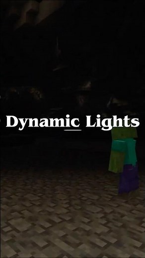 MOD SHOWCASE - Dynamic Lights #minecraft #minecraftmods #dynamiclights #moddedminecraft