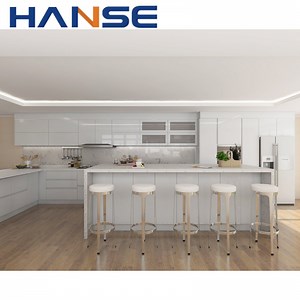 [Hot Item] Manufacturer High Quality Kitchen Cabinets, L-Shape Melamine Kitchen Cabinet