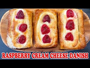 RASPBERRY CREAM CHEESE DANISH | Flaky, Creamy & So Easy!