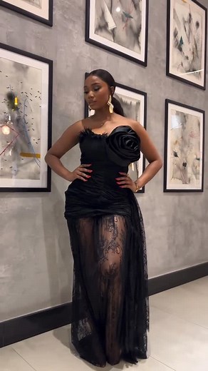 Lacrox and Co on Instagram: "The Lara Dress An ode to fearless femininity—Lara is the moment. From the sculpted rose bodice to the sheer lace detailing, every inch is designed to turn heads and hold gazes. Crafted in Nigeria | UK sizes 6–24 We ship worldwide 🌍 www.lacroxandco.com #ShopLacrox #LaraDress #StatementStyle #MadeInNigeria #LuxuryRedefined"