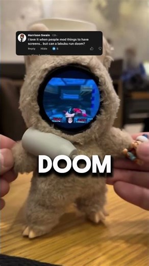 Does DOOM work on the Labubu? #gaming #doom #shorts