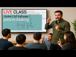 Gerber Software live class .shirt pattern making forr beginner