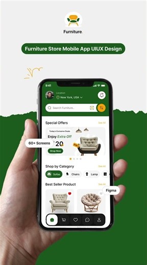 Furniture App UIUX Design | Furniture Store Mobile App UIUIX Design | Figma | Furniture App Design