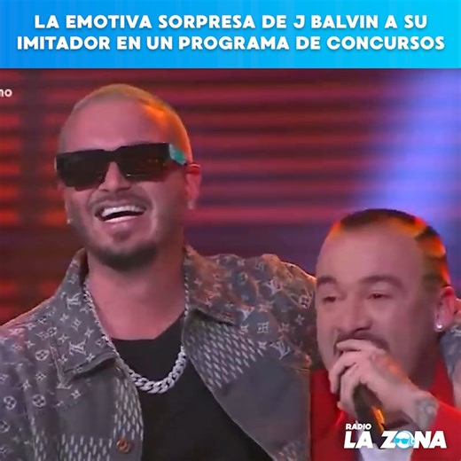 5.4M views · 190K reactions | ¡#JBalvin visitó un programa de concursos para conocer a su imitador y lo dejó llorando con esta sorpresa! ❤️ ¿También reaccionarías así si te encuentras con tu ídolo? 樂 TIENES QUE VERLO  | La Zona | Facebook