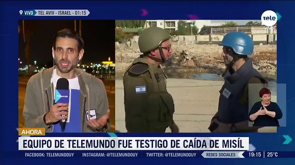 34K views · 682 reactions |  Telemundo en Israel: contactamos en vivo con Tel Aviv.  Durante la jornada de grabación, el equipo de Telemundo debió refugiarse en un búnker ante la alerta de que cerca caería un misil: Nacho Martirené nos cuenta lo sucedido desde territorio israelí | Telemundo | Facebook