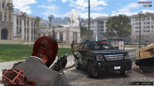 GTA V Franklin's Fleeca Bank Heist 10 Star Wanted Level Escape [RDE 4.1.2] #gta5 #gtav | Momit the Vicious