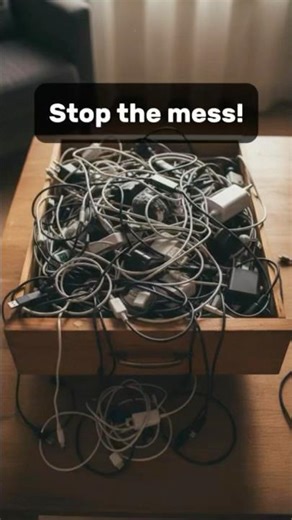 Genius Way to Store Charging Cables