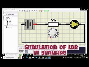 how to use an LDR in simulide simulator | Simulation of LDR in simulide | light dependent resistor