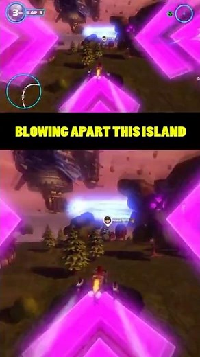 You see that GIANT CANNON blasting this island?! | Sonic & All Stars Racing Transformed