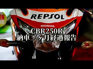 MC41 CBR250R early model delivery report - 3 months since delivery [Repsol]
