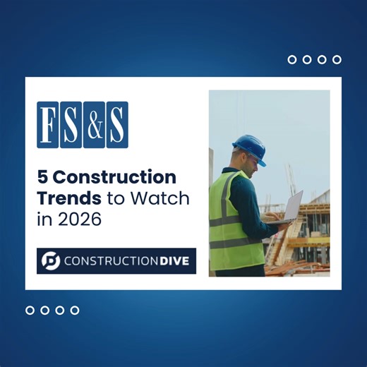 Demand for data centers and public infrastructure will likely continue within the construction sector throughout 2026. Read more to get the full details on the industry trends impacting the construction industry this year: https://bit.ly/46yqJM6 | Fee, Smith & Sharp LLP