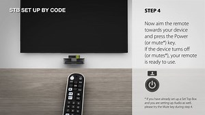 Universal Remote Control URC6820 Zapper+ ByCode STB