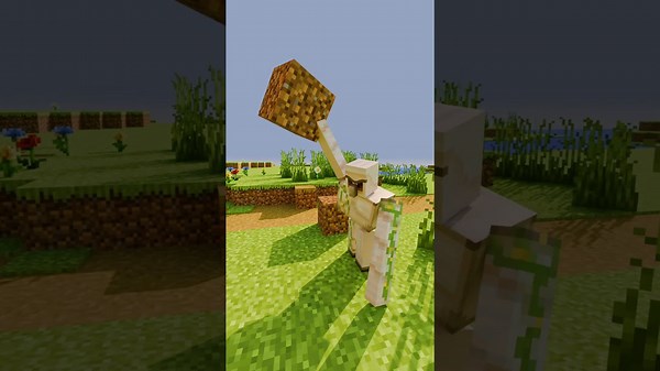 Minecraft menace Enderman vs copper golem and iron golem with a twist!