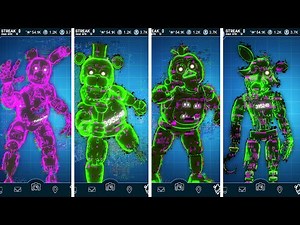 FNAF AR System Error Phantom + Springtrap Animatronics Jumpscare & Workshop Animations