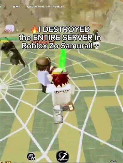 🔥I DESTROYED the ENTIRE SERVER in Roblox Zo Samurai!💀| #roblox #sehar #alizasehar #shortsroblox #fyp