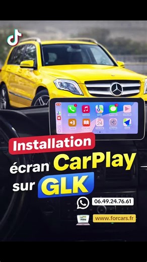Modernisez votre Mercedes-Benz GLK avec un écran tactile nouvelle génération : Apple CarPlay, Android Auto, GPS, Bluetooth et caméra de recul. Installation propre et parfaitement intégrée, compatible commandes au volant. 📍 Forcars 🌐 forcars.fr #MercedesGLK #MercedesBenz #CarPlay #AndroidAuto #Forcars