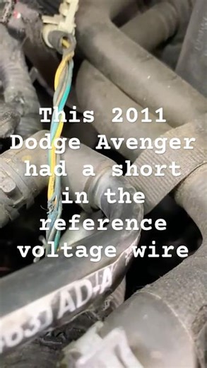 2011 Dodge Avenger codes for reference voltage shorted wire found #automobile #mechanic #dodge #diy