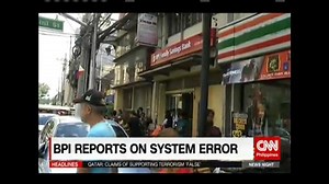 The Bank of the Philippine Islands suffered a system error, giving clients a panic attack today. Some saw strange withdrawals from their accounts, while others had double deposits. Our Senior Correspondent Ruth Cabal tells us how the bank is handling this internal glitch. www.cnn.ph | NewsWatch Plus Philippines