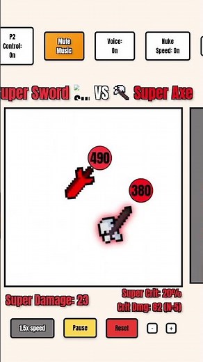 Super Sword vs Super Axe